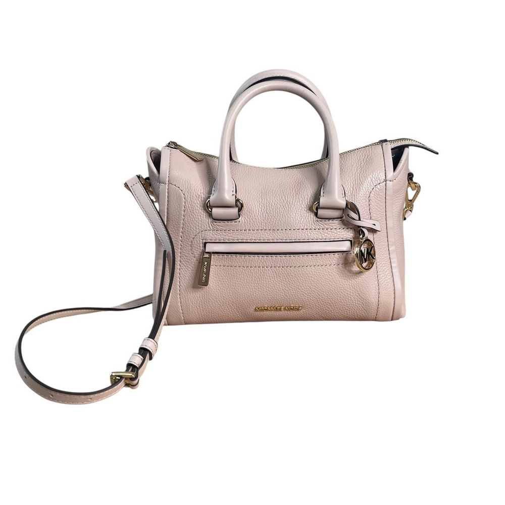 Michael Kors Carine Blush‎ Pink Medium Satchel/Luggage Soft Leather Elegant